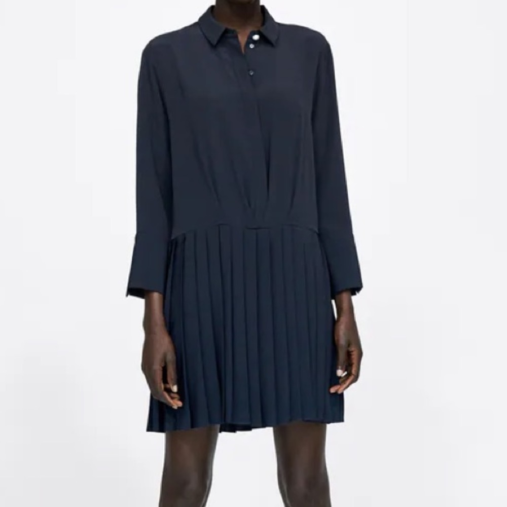 Zara Pleated Dress Size S